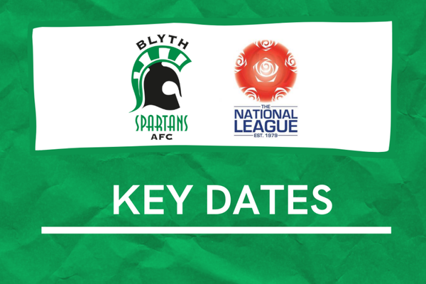 2020/21 | Key dates for Blyth Spartans