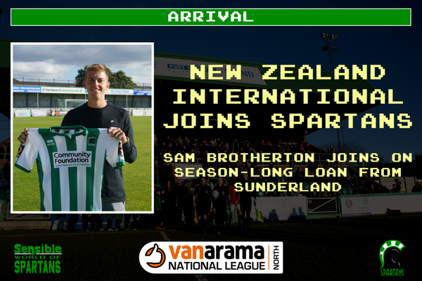 Arrival | Spartans sign New Zealand International on season long loan