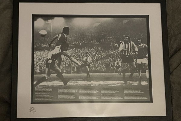 Blyth Spartans v Wrexham commemorative framed print