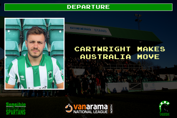 Departure | Cartwright swaps Croft Park for Australia