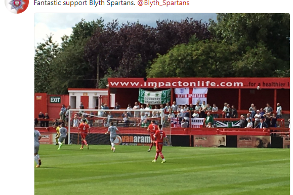 Spartans Supporters Turn Out in Droves at Alfreton Town