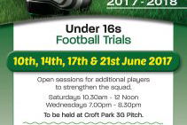 U16s Open Training Sessions