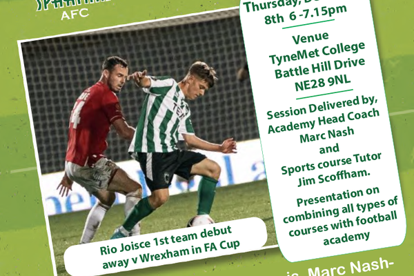 U18/19s | Academy open evening at Tyne Met