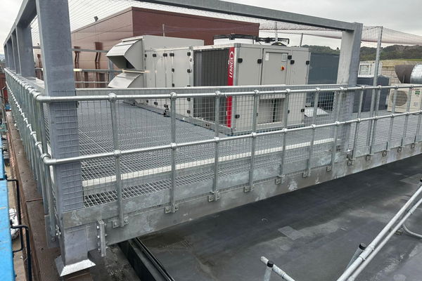 Datim Building - Steelwork and plant deck at Zara, Metrocentre