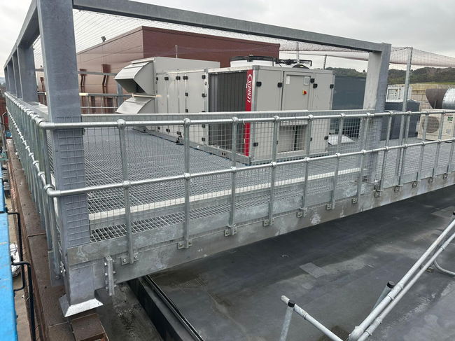 Datim Building - Steelwork and plant deck at Zara, Metrocentre