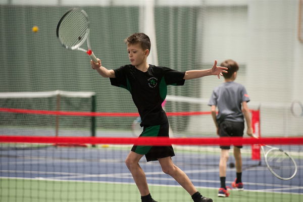 Young tennis players given exciting chance to play in Mini Wrexham Open during Lexus Wrexham Open tournament