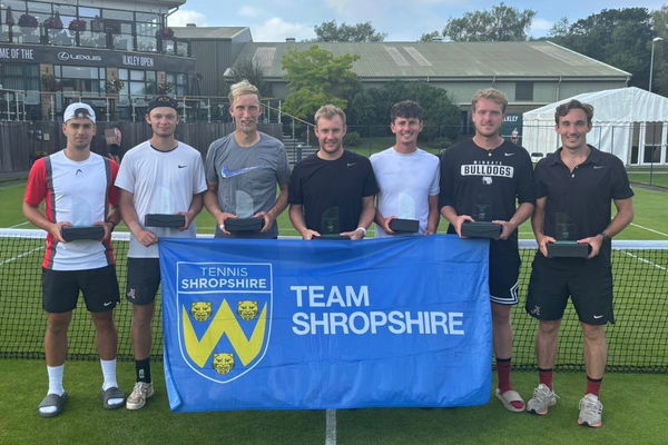 Captain Alex Parry is so proud as Shropshire’s men’s team celebrate another LTA Summer County Cup promotion
