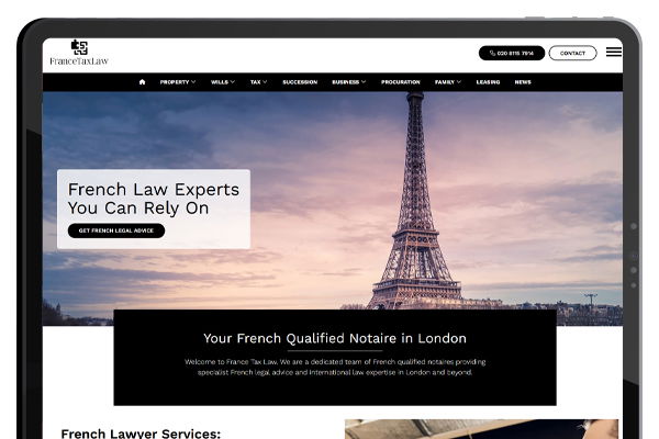 France Tax Law - Revamped Website